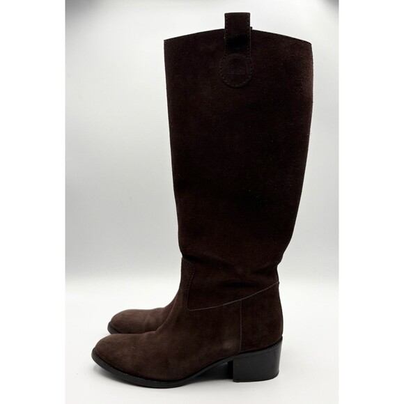 Gucci Brown Suede Knee High Western Boots Riding Boots Sz EU 36 6 - Picture 3 of 11